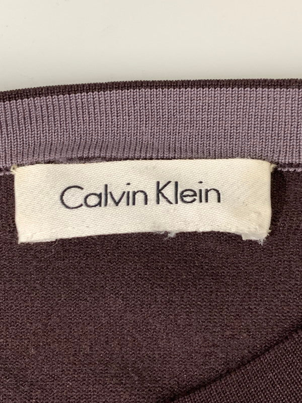 【ジャンク品】【メンズ】 CALVIN KLEIN カルバンクライン SWEATER セーター ニット トップス 141-261027-hu-38-min サイズ：タグなしのため不明 カラー：パープル系 万代Net店