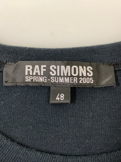 【中古品】【メンズ】 RAF SIMONS ラフシモンズ 05SS HISTORY OF THE WORLD期 S S TEE 半袖Tシャツ シュートスリーブ 141-261024-ta-04-min サイズ：48 カラー：ブラック 万代Net店