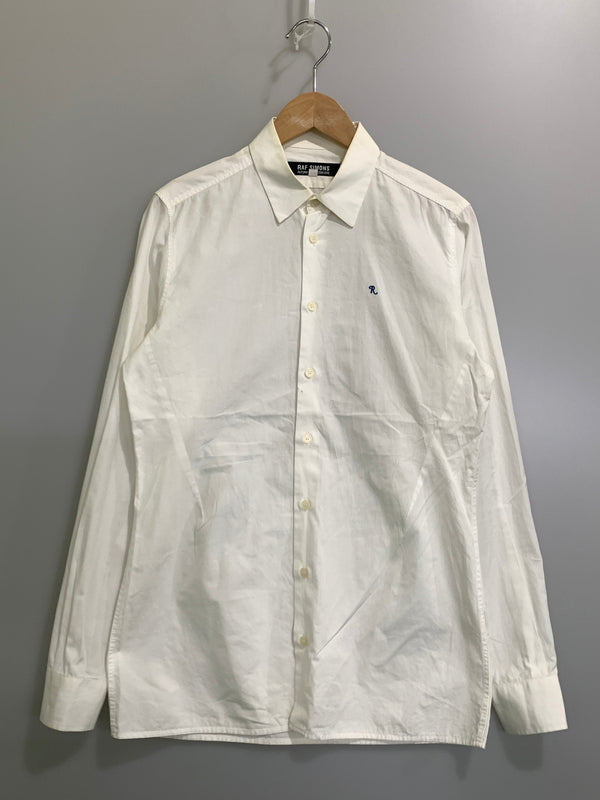 【現状渡し品】【メンズ】 RAF SIMONS ラフシモンズ 09AW REGULAR SHIRT レギュラーシャツ 長袖シャツ ロングスリーブシャツ 141-261024-ta-05-min サイズ：46 カラー：ホワイト 万代Net店