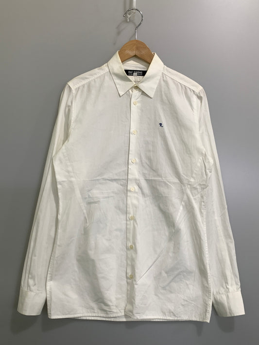 【現状渡し品】【メンズ】 RAF SIMONS ラフシモンズ 09AW REGULAR SHIRT レギュラーシャツ 長袖シャツ ロングスリーブシャツ 141-261024-ta-05-min サイズ：46 カラー：ホワイト 万代Net店