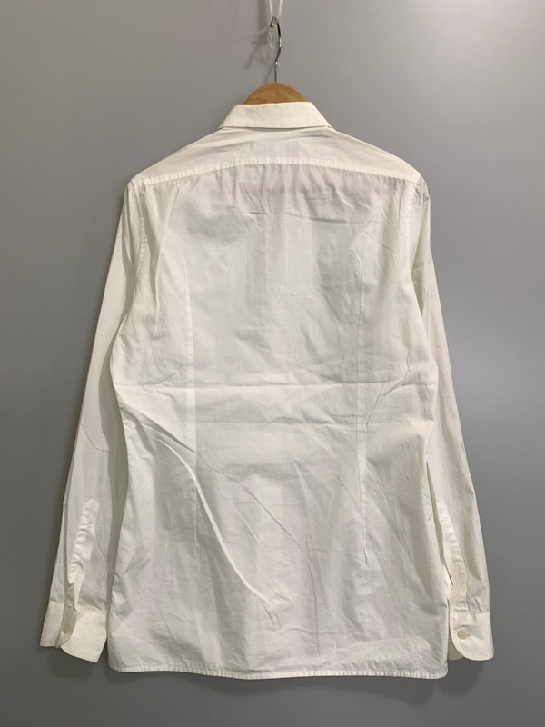 【現状渡し品】【メンズ】 RAF SIMONS ラフシモンズ 09AW REGULAR SHIRT レギュラーシャツ 長袖シャツ ロングスリーブシャツ 141-261024-ta-05-min サイズ：46 カラー：ホワイト 万代Net店