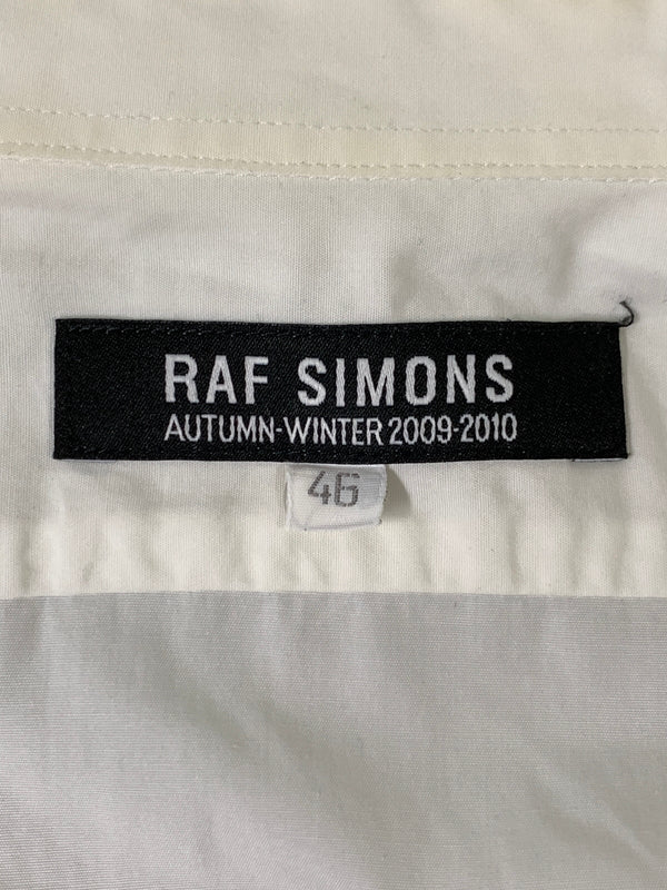 【現状渡し品】【メンズ】 RAF SIMONS ラフシモンズ 09AW REGULAR SHIRT レギュラーシャツ 長袖シャツ ロングスリーブシャツ 141-261024-ta-05-min サイズ：46 カラー：ホワイト 万代Net店