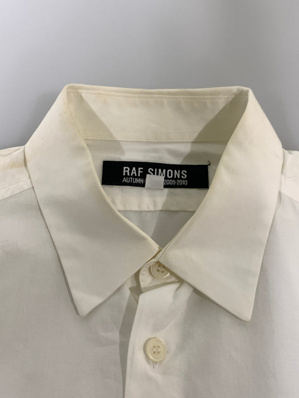 【現状渡し品】【メンズ】 RAF SIMONS ラフシモンズ 09AW REGULAR SHIRT レギュラーシャツ 長袖シャツ ロングスリーブシャツ 141-261024-ta-05-min サイズ：46 カラー：ホワイト 万代Net店