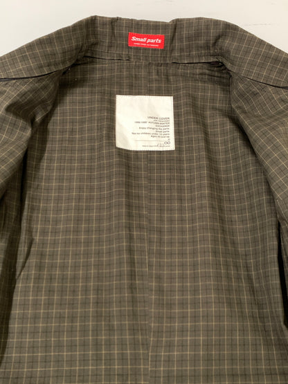 【中古品】【メンズ】 UNDERCOVER アンダーカバー 98-99AW EXCHANGE期 SMALL PARTS LS SHIRT スモール パーツ ロング スリーブ シャツ 長袖シャツ トップス 140-261028-hu-16-min カラー：ブラウン系（チェック柄） 万代Net店