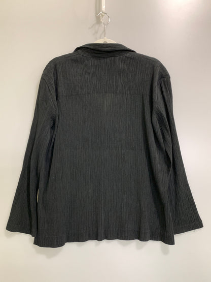 【中古品】【レディース】 ISSEY MIYAKE イッセイミヤケ PLEATS PLEASE プリーツ プリーズ IM12FD925 JACKET プリーツジャケット テーラードジャケット アウター 169-261024-ta-16-min サイズ：2 カラー：ブラック 万代Net店