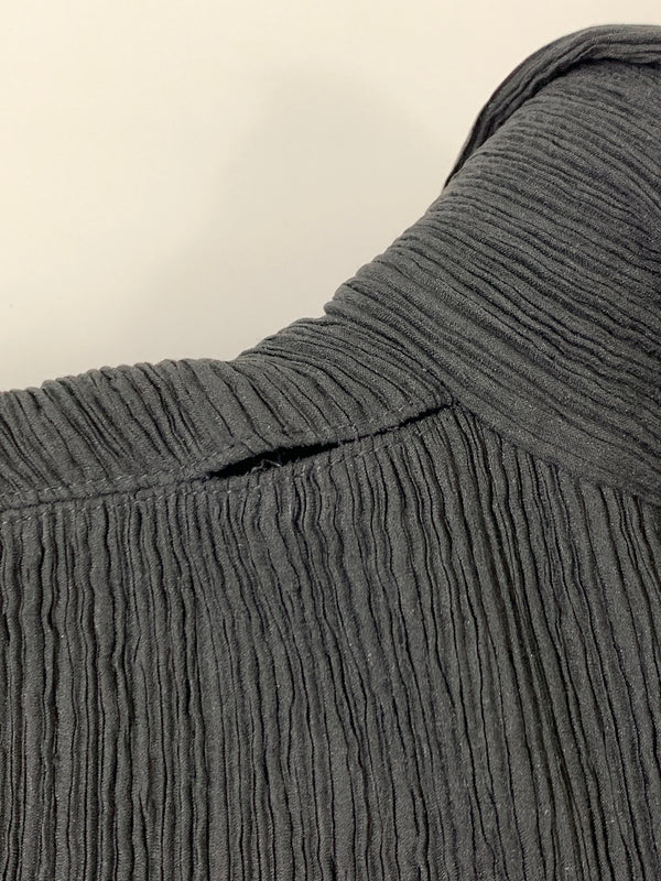 【中古品】【レディース】 ISSEY MIYAKE イッセイミヤケ PLEATS PLEASE プリーツ プリーズ IM12FD925 JACKET プリーツジャケット テーラードジャケット アウター 169-261024-ta-16-min サイズ：2 カラー：ブラック 万代Net店
