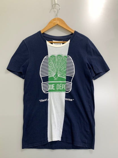 【中古品】【メンズ】 MAISON MARTIN MARGIELA メゾン マルタン マルジェラ 11AW DOCKING TEE ドッキング ティー 半袖 Tシャツ ショートスリーブ 141-261028-hu-14-min サイズ：44 カラー：ネイビー 万代Net店