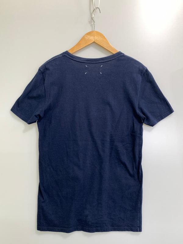 【中古品】【メンズ】 MAISON MARTIN MARGIELA メゾン マルタン マルジェラ 11AW DOCKING TEE ドッキング ティー 半袖 Tシャツ ショートスリーブ 141-261028-hu-14-min サイズ：44 カラー：ネイビー 万代Net店