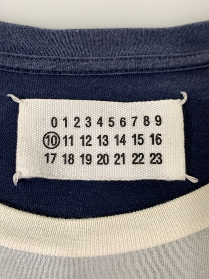 【中古品】【メンズ】 MAISON MARTIN MARGIELA メゾン マルタン マルジェラ 11AW DOCKING TEE ドッキング ティー 半袖 Tシャツ ショートスリーブ 141-261028-hu-14-min サイズ：44 カラー：ネイビー 万代Net店