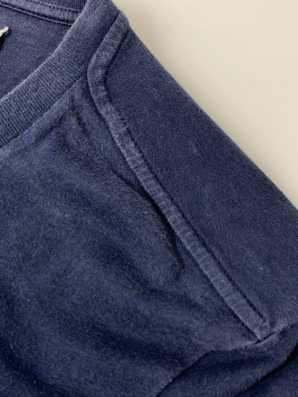 【中古品】【メンズ】 MAISON MARTIN MARGIELA メゾン マルタン マルジェラ 11AW DOCKING TEE ドッキング ティー 半袖 Tシャツ ショートスリーブ 141-261028-hu-14-min サイズ：44 カラー：ネイビー 万代Net店