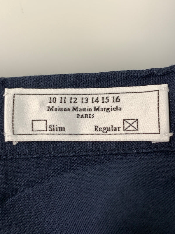 【中古品】【メンズ】 MAISON MARTIN MARGIELA メゾンマルタンマルジェラ S S SHIRT 半袖シャツ ショートスリーブシャツ 141-261024-ta-08-min サイズ：44 カラー：ネイビー 万代Net店