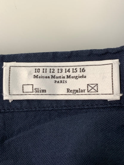【中古品】【メンズ】 MAISON MARTIN MARGIELA メゾンマルタンマルジェラ S S SHIRT 半袖シャツ ショートスリーブシャツ 141-261024-ta-08-min サイズ：44 カラー：ネイビー 万代Net店