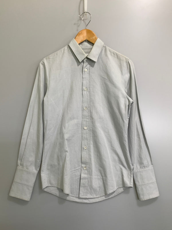 【現状渡し品】【メンズ】 MAISON MARTIN MARGIELA メゾン マルタンマルジェラ S30DL0277 LS COTTON SHIRT 長袖シャツ ロングスリーブシャツ 141-261024-ta-03-min サイズ：44 カラー：グレー系 万代Net店