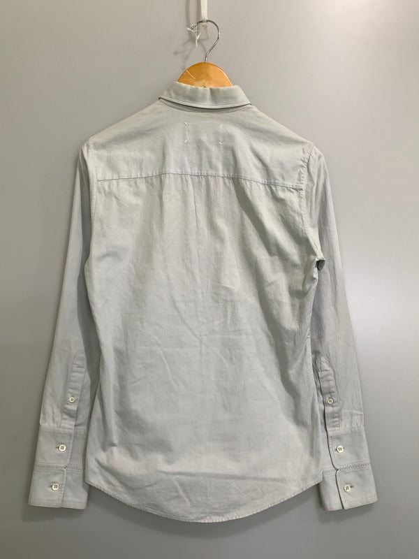 【現状渡し品】【メンズ】 MAISON MARTIN MARGIELA メゾン マルタンマルジェラ S30DL0277 LS COTTON SHIRT 長袖シャツ ロングスリーブシャツ 141-261024-ta-03-min サイズ：44 カラー：グレー系 万代Net店