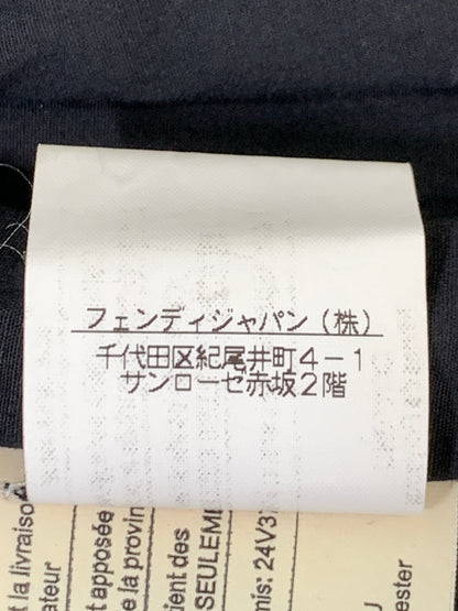 【中古品】【メンズ】 FENDI フェンディ ZUCCA LONG COAT ロングコート ステンカラーコート アウター 141-261024-ta-06-min サイズ：44 カラー：ブラック 万代Net店
