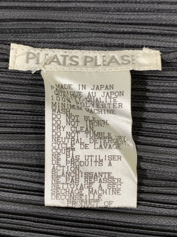 【中古美品】【レディース】 PLEATS PLEASE ISSEY MIYAKE プリーツ プリーズ イッセイミヤケ PP04-J0607 PLEATS CARDIGAN プリーツカーディガン トップス 171-261024-ta-17-min サイズ：3 カラー：グレー系 万代Net店