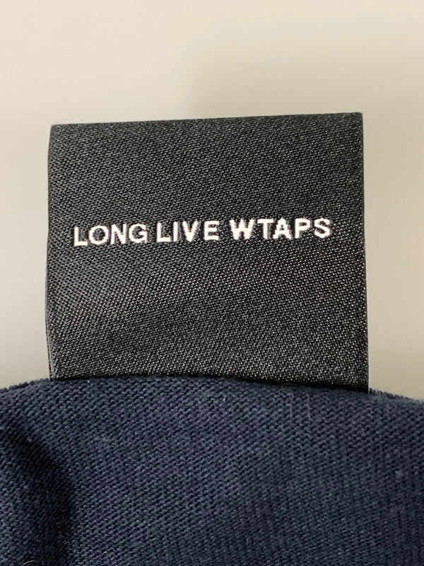 【中古品】【メンズ】 WTAPS ダブルタップス INGREDIENTS LS TEE イングレディエンツ ロングスリーブ Tシャツ 長袖 トップス 142-261027-hu-31-min サイズ：X04 カラー：ネイビー 万代Net店