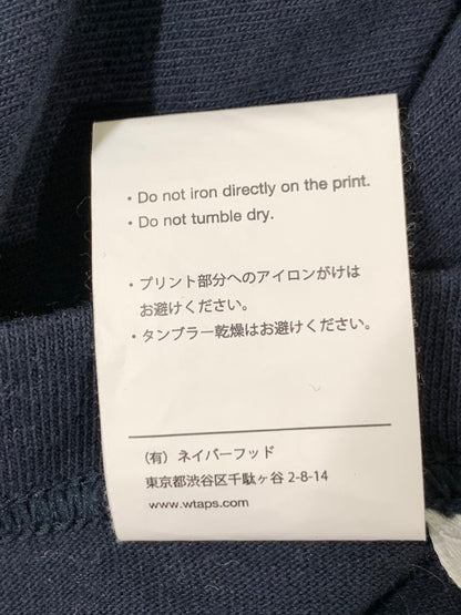 【中古品】【メンズ】 WTAPS ダブルタップス INGREDIENTS LS TEE イングレディエンツ ロングスリーブ Tシャツ 長袖 トップス 142-261027-hu-31-min サイズ：X04 カラー：ネイビー 万代Net店