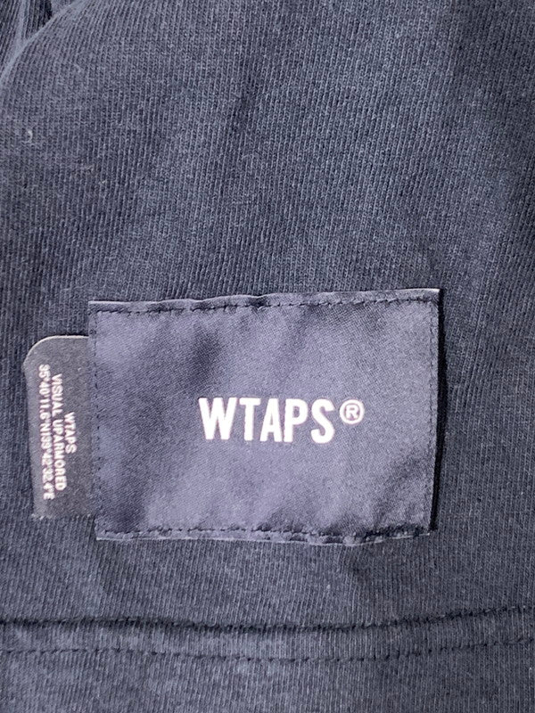 【中古品】【メンズ】 WTAPS ダブルタップス INGREDIENTS LS TEE イングレディエンツ ロングスリーブ Tシャツ 長袖 トップス 142-261027-hu-31-min サイズ：X04 カラー：ネイビー 万代Net店