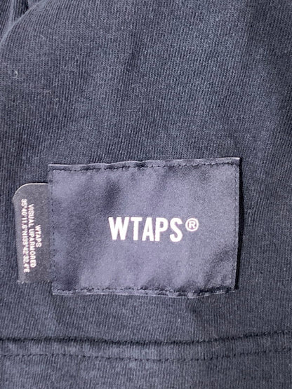 【中古品】【メンズ】 WTAPS ダブルタップス INGREDIENTS LS TEE イングレディエンツ ロングスリーブ Tシャツ 長袖 トップス 142-261027-hu-31-min サイズ：X04 カラー：ネイビー 万代Net店