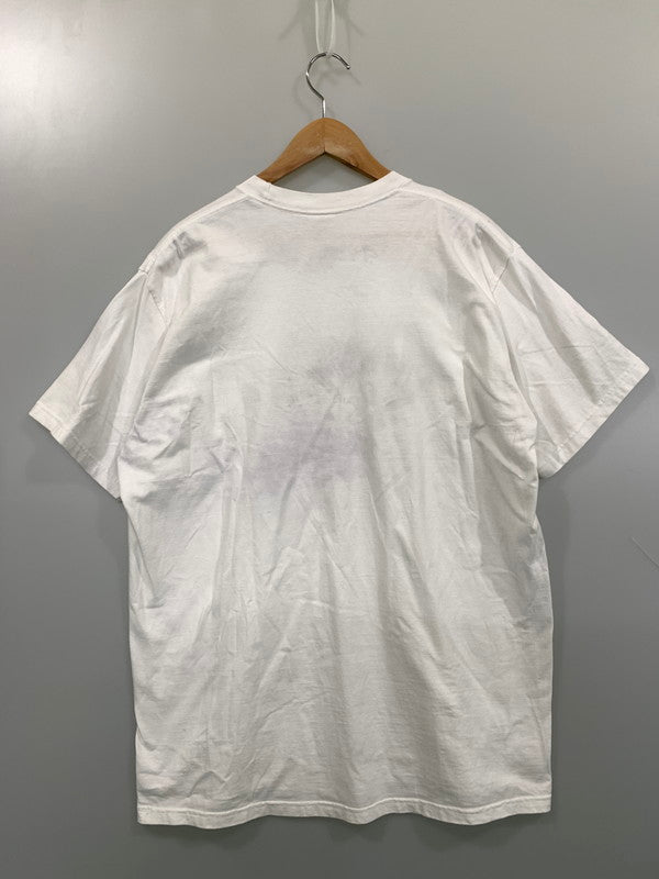 【中古品】【メンズ】 SUPREME × NIGHTMARE BEFORE CHRISTMAS シュプリーム ナイトメアービフォアクリスマス SKELETON TEE スケルトン Tシャツ 半袖 ショートスリーブ トップス 149-261027-hu-27-min サイズ：XL カラー：ホワイト 万代Net店