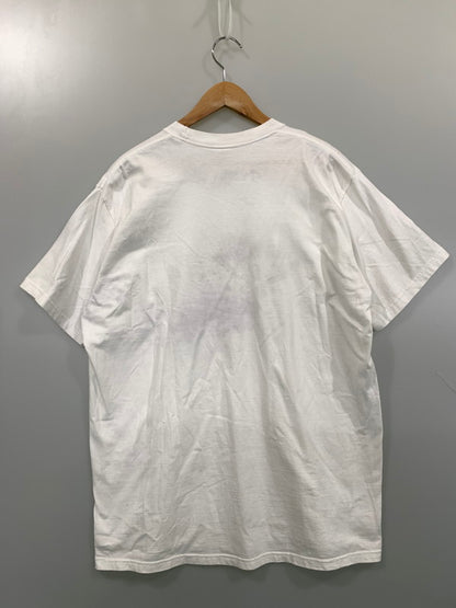【中古品】【メンズ】 SUPREME × NIGHTMARE BEFORE CHRISTMAS シュプリーム ナイトメアービフォアクリスマス SKELETON TEE スケルトン Tシャツ 半袖 ショートスリーブ トップス 149-261027-hu-27-min サイズ：XL カラー：ホワイト 万代Net店