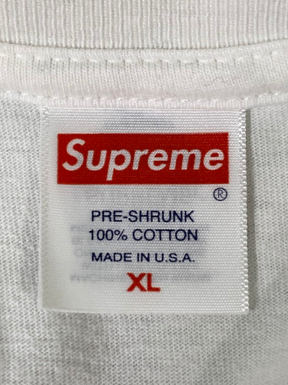 【中古品】【メンズ】 SUPREME × NIGHTMARE BEFORE CHRISTMAS シュプリーム ナイトメアービフォアクリスマス SKELETON TEE スケルトン Tシャツ 半袖 ショートスリーブ トップス 149-261027-hu-27-min サイズ：XL カラー：ホワイト 万代Net店