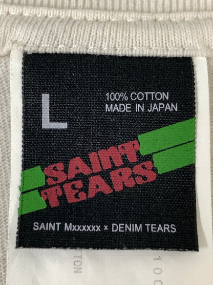 【現状渡し品】【メンズ】 SAINT MICHAEL×DENIM TEARS セントマイケル デニムティアーズ SS TEE HOLY STATE 半袖Tシャツ ショートスリーブTEE 142-261024-ta-13-min サイズ：L カラー：ホワイト 万代Net店