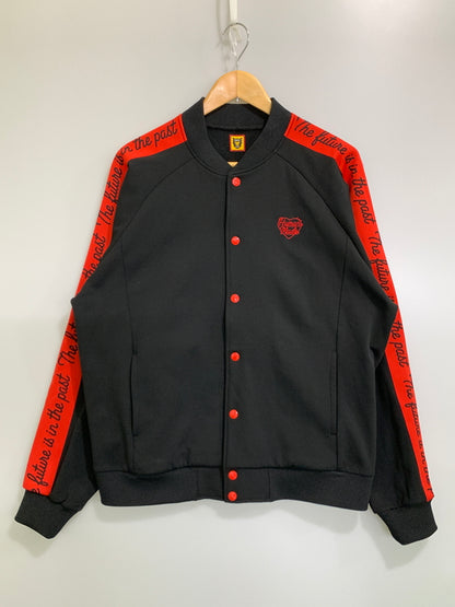 【中古品】【メンズ】 HUMAN MADE ヒューマンメード TRACK JACKET トラックジャケット アウター トップス 142-261024-ta-10-min サイズ：XL カラー：ブラック/レッド 万代Net店