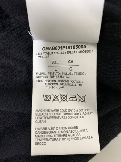 【中古品】【メンズ】 OFF-WHITE オフホワイト GRADATION ARROW LS TEE グラデーションアロー ロングスリーブ Tシャツ 長袖 トップス 142-261027-hu-32-min サイズ：L カラー：ブラック 万代Net店