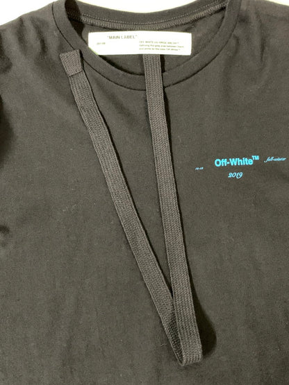 【中古品】【メンズ】 OFF-WHITE オフホワイト GRADATION ARROW LS TEE グラデーションアロー ロングスリーブ Tシャツ 長袖 トップス 142-261027-hu-32-min サイズ：L カラー：ブラック 万代Net店
