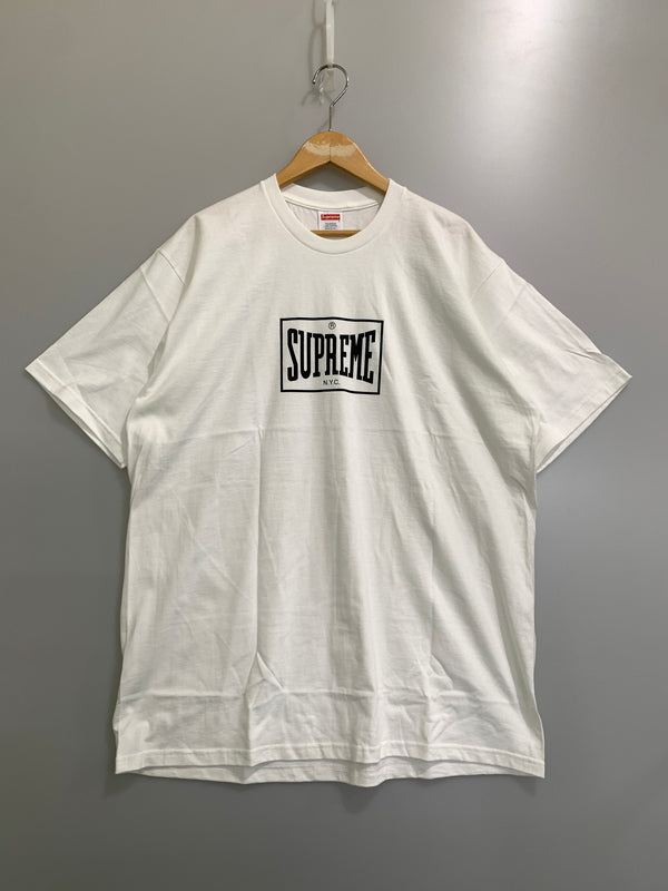【中古品】【メンズ】 SUPREME シュプリーム WARM UP TEE ウォームアップ Tシャツ 半袖 ショートスリーブ 149-261023-hu-19-min サイズ：XL カラー：ホワイト「 万代Net店