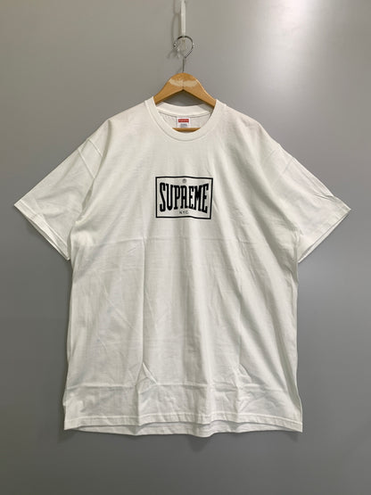 【中古品】【メンズ】 SUPREME シュプリーム WARM UP TEE ウォームアップ Tシャツ 半袖 ショートスリーブ 149-261023-hu-19-min サイズ：XL カラー：ホワイト「 万代Net店