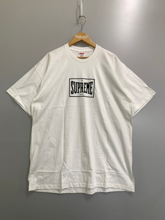 【中古品】【メンズ】 SUPREME シュプリーム WARM UP TEE ウォームアップ Tシャツ 半袖 ショートスリーブ 149-261023-hu-19-min サイズ：XL カラー：ホワイト「 万代Net店