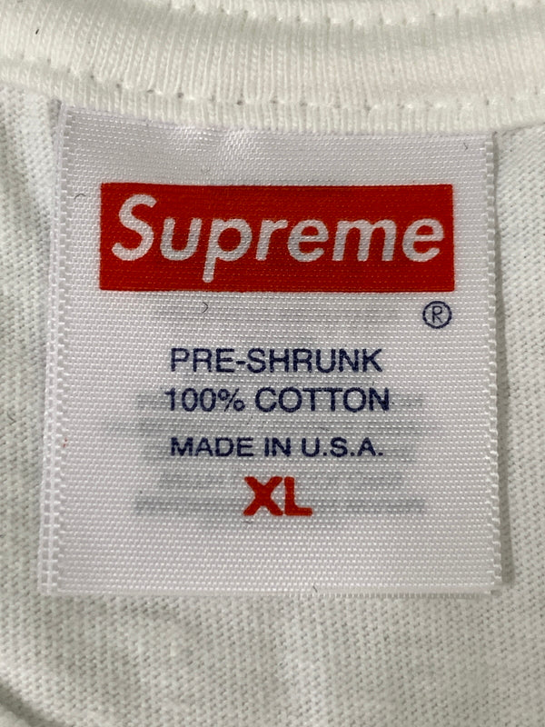 【中古品】【メンズ】 SUPREME シュプリーム WARM UP TEE ウォームアップ Tシャツ 半袖 ショートスリーブ 149-261023-hu-19-min サイズ：XL カラー：ホワイト「 万代Net店