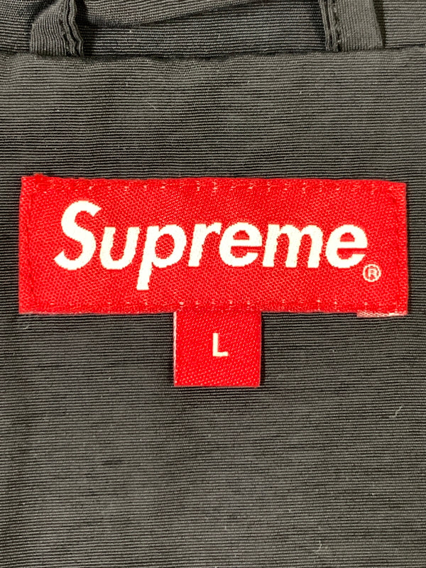 【中古品】【メンズ】 SUPREME シュプリーム 21SS SPELLOUT TRACK JACKET スペルアウト トラック ジャケット ジップアップ ライトアウター 149-261028-hu-19-min サイズ：L カラー：ブラック 万代Net店