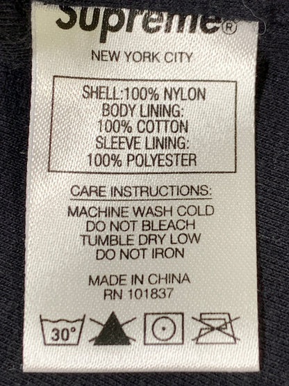【中古品】【メンズ】 SUPREME シュプリーム 21SS SPELLOUT TRACK JACKET スペルアウト トラック ジャケット ジップアップ ライトアウター 149-261028-hu-19-min サイズ：L カラー：ブラック 万代Net店
