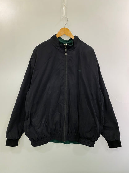 【現状渡し品】【メンズ】 NIKE ナイキ 90S LOGO NYLON JACKET 90年代 ロゴ ナイロンジャケット ヴィンテージ メンズ アウター リバーシブル 146-261030-em-47-min サイズ：XL カラー：ブラック/グリーン 万代Net店