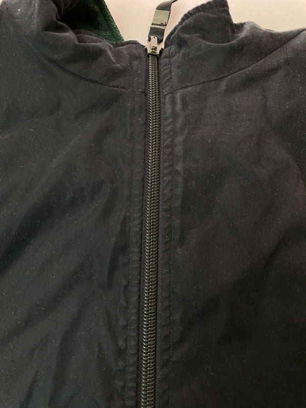 【現状渡し品】【メンズ】 NIKE ナイキ 90S LOGO NYLON JACKET 90年代 ロゴ ナイロンジャケット ヴィンテージ メンズ アウター リバーシブル 146-261030-em-47-min サイズ：XL カラー：ブラック/グリーン 万代Net店