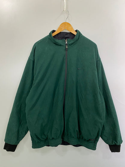 【現状渡し品】【メンズ】 NIKE ナイキ 90S LOGO NYLON JACKET 90年代 ロゴ ナイロンジャケット ヴィンテージ メンズ アウター リバーシブル 146-261030-em-47-min サイズ：XL カラー：ブラック/グリーン 万代Net店