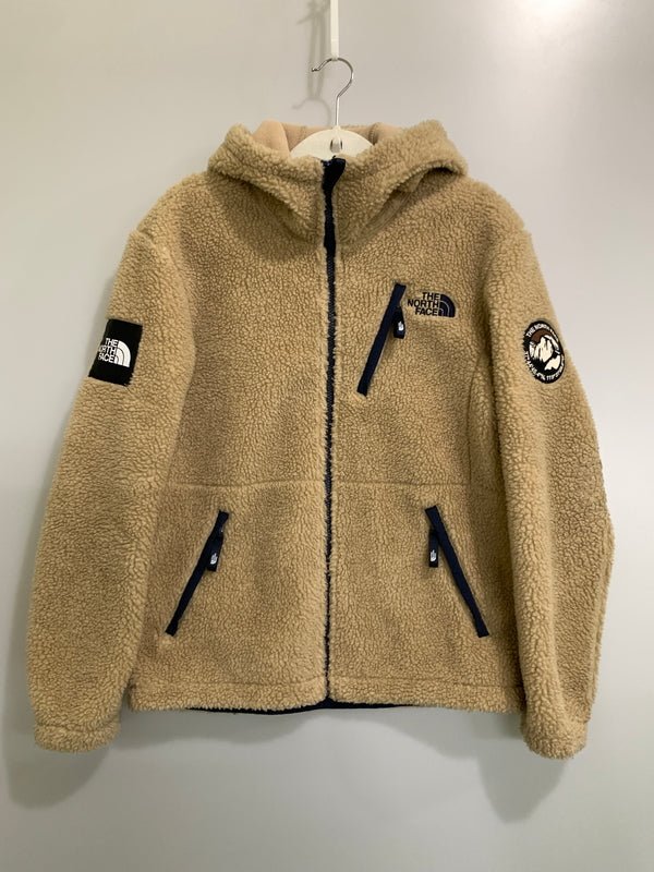 【中古品】【レディース】 THE NORTH FACE WHITE LABEL ザ・ノースフェイス ホワイトレーベル NJ4FL56L RIMO HOOD FLEECE JACKET リモフード フリースジャケット ボアジャケット アウター 169-261024-ta-24-min サイズ：S/90 カラー：キャメル 万代Net店