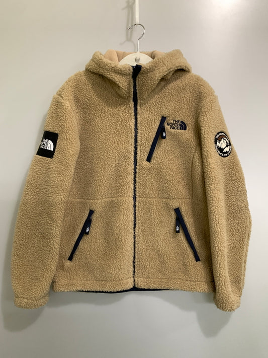 【中古品】【レディース】 THE NORTH FACE WHITE LABEL ザ・ノースフェイス ホワイトレーベル NJ4FL56L RIMO HOOD FLEECE JACKET リモフード フリースジャケット ボアジャケット アウター 169-261024-ta-24-min サイズ：S/90 カラー：キャメル 万代Net店