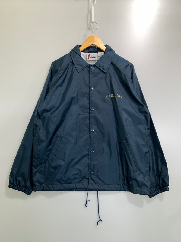 【中古品】【メンズ】 EL BURRITOS SKATE AMIGOS エルブリトス スケート アミーゴス COACH JACKET コーチジャケット ナイロンジャケット アウター 142-261024-ta-14-min サイズ：L カラー：ネイビー 万代Net店