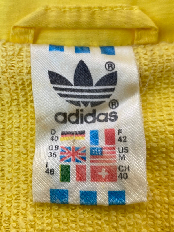 【中古品】【メンズ】 ADIDAS アディダス NYLON JACKET ナイロン ジャケット メンズ アウター 万国国旗タグ ヴィンテージ 146-261029-em-34-min サイズ：US M カラー：イエロー 万代Net店