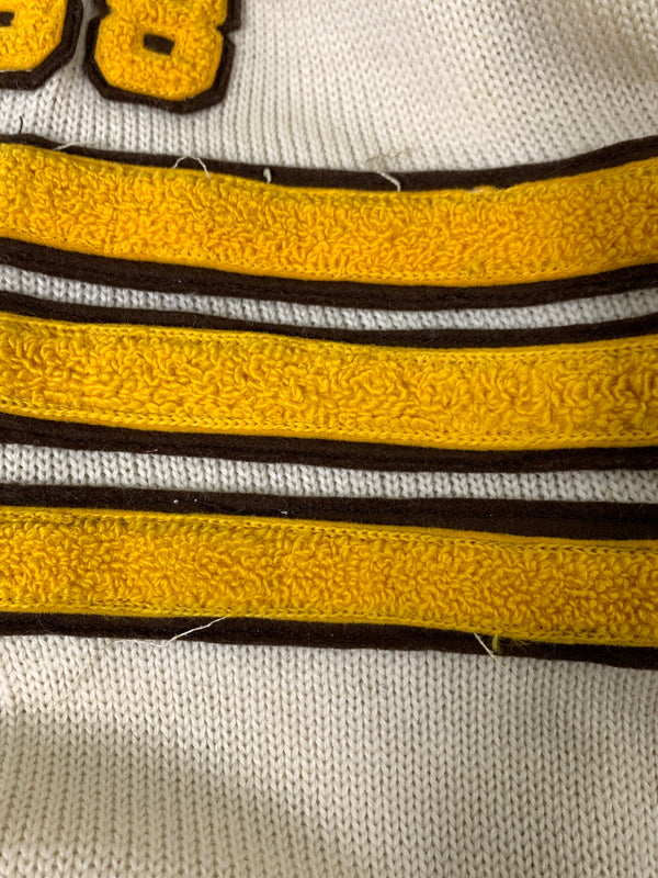 【中古品】【メンズ】 OLYMPIC SPORT GOODS,INC. オリンピック・スポーツグッズ 50-60S AWARD CARDIGAN アワードカーディガン ニット トップス 146-261024-ta-19-min サイズ：40 カラー：アイボリー 万代Net店