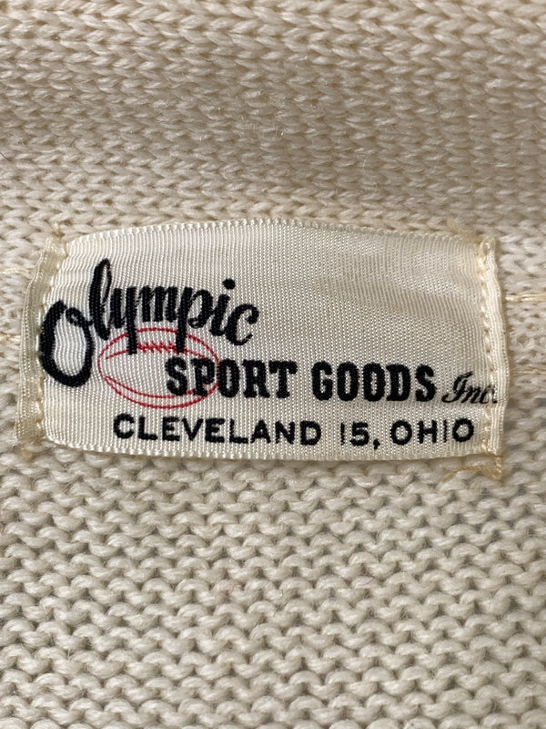 【中古品】【メンズ】 OLYMPIC SPORT GOODS,INC. オリンピック・スポーツグッズ 50-60S AWARD CARDIGAN アワードカーディガン ニット トップス 146-261024-ta-19-min サイズ：40 カラー：アイボリー 万代Net店