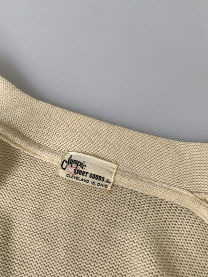 【中古品】【メンズ】 OLYMPIC SPORT GOODS,INC. オリンピック・スポーツグッズ 50-60S AWARD CARDIGAN アワードカーディガン ニット トップス 146-261024-ta-19-min サイズ：40 カラー：アイボリー 万代Net店
