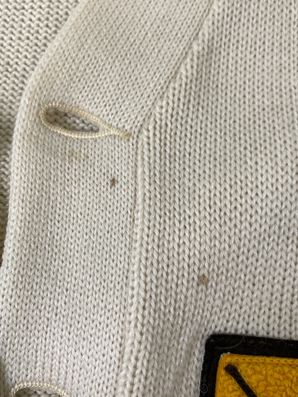 【中古品】【メンズ】 OLYMPIC SPORT GOODS,INC. オリンピック・スポーツグッズ 50-60S AWARD CARDIGAN アワードカーディガン ニット トップス 146-261024-ta-19-min サイズ：40 カラー：アイボリー 万代Net店