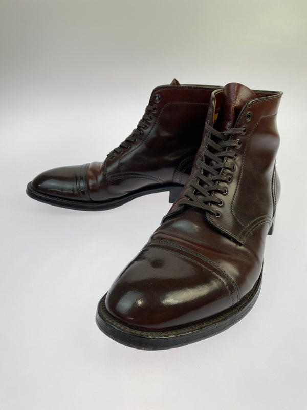【中古品】【メンズ】 ALDEN オールデン コードバン モディファイド ブーツ メンズ シューズ 靴 馬革 164-261030-em-31-min サイズ：9 1/2 カラー：バーガンディ 万代Net店