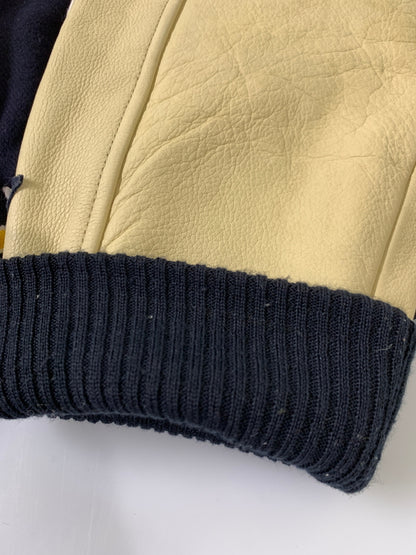 【中古品】【メンズ】 CHAMPION チャンピオン 80周年記念 STADIUM JACKET スタジアムジャケット スタジャン 限定アワードジャケット メンズ アウター 146-261029-em-14-min サイズ：L カラー：ネイビー/アイボリー 万代Net店